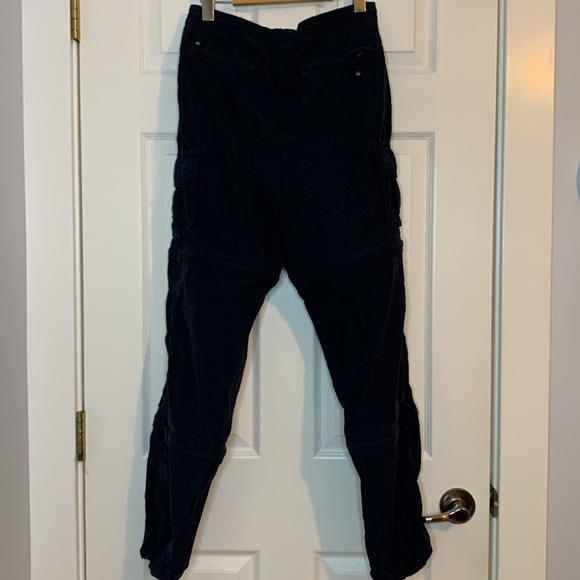 WINDRIVER Zip Off Pants Men’s Small x 32 Navy Lightweight Drawstrings 3 lengths - Picture 10 of 14